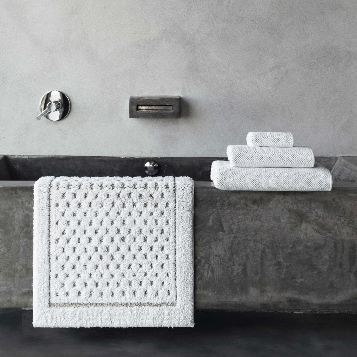 Linen Waffle Rug - RicahBath rugGRACCIOZA