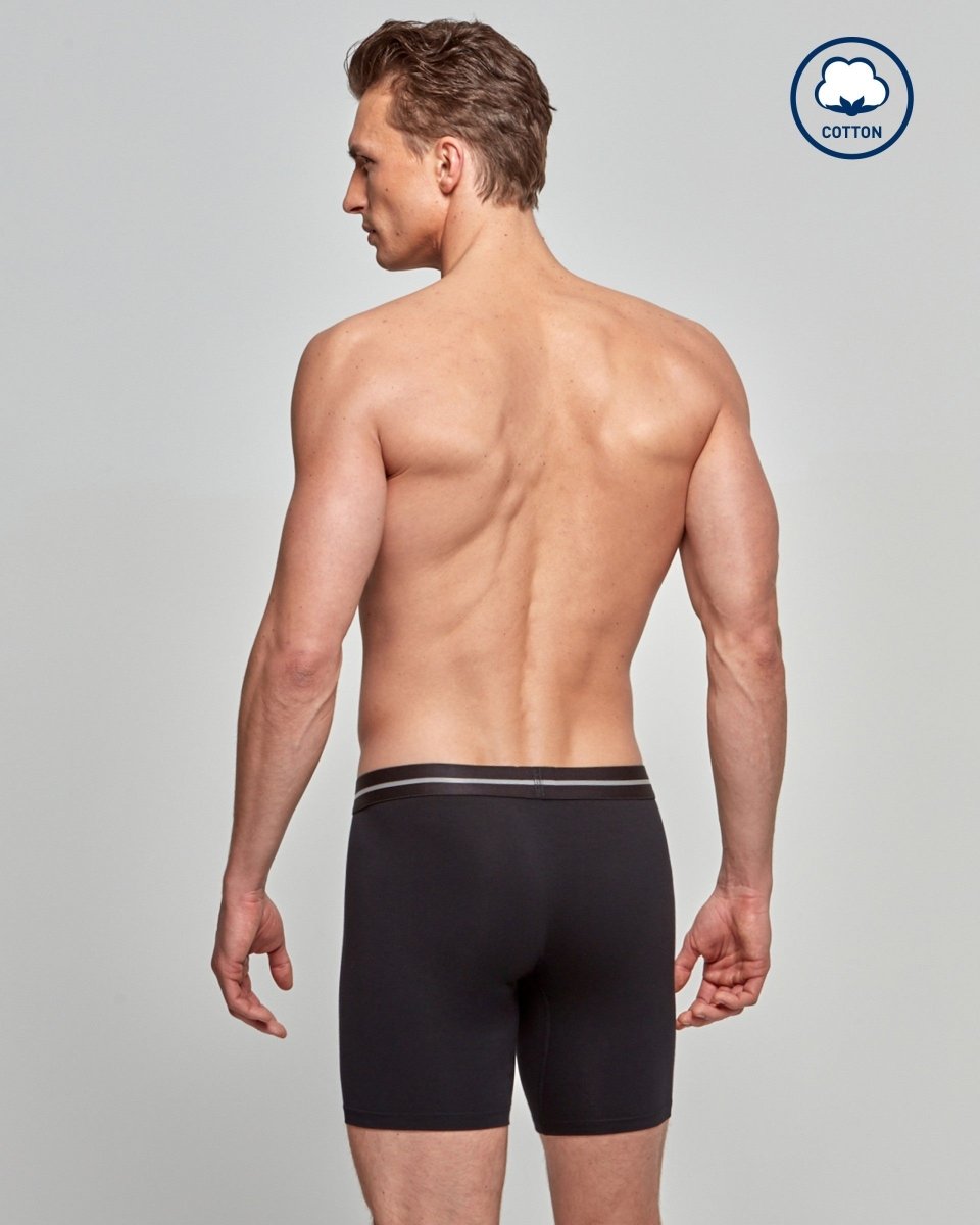 Long Cotton Stretch Boxer - RicahMen's boxer shortsIMPETUS
