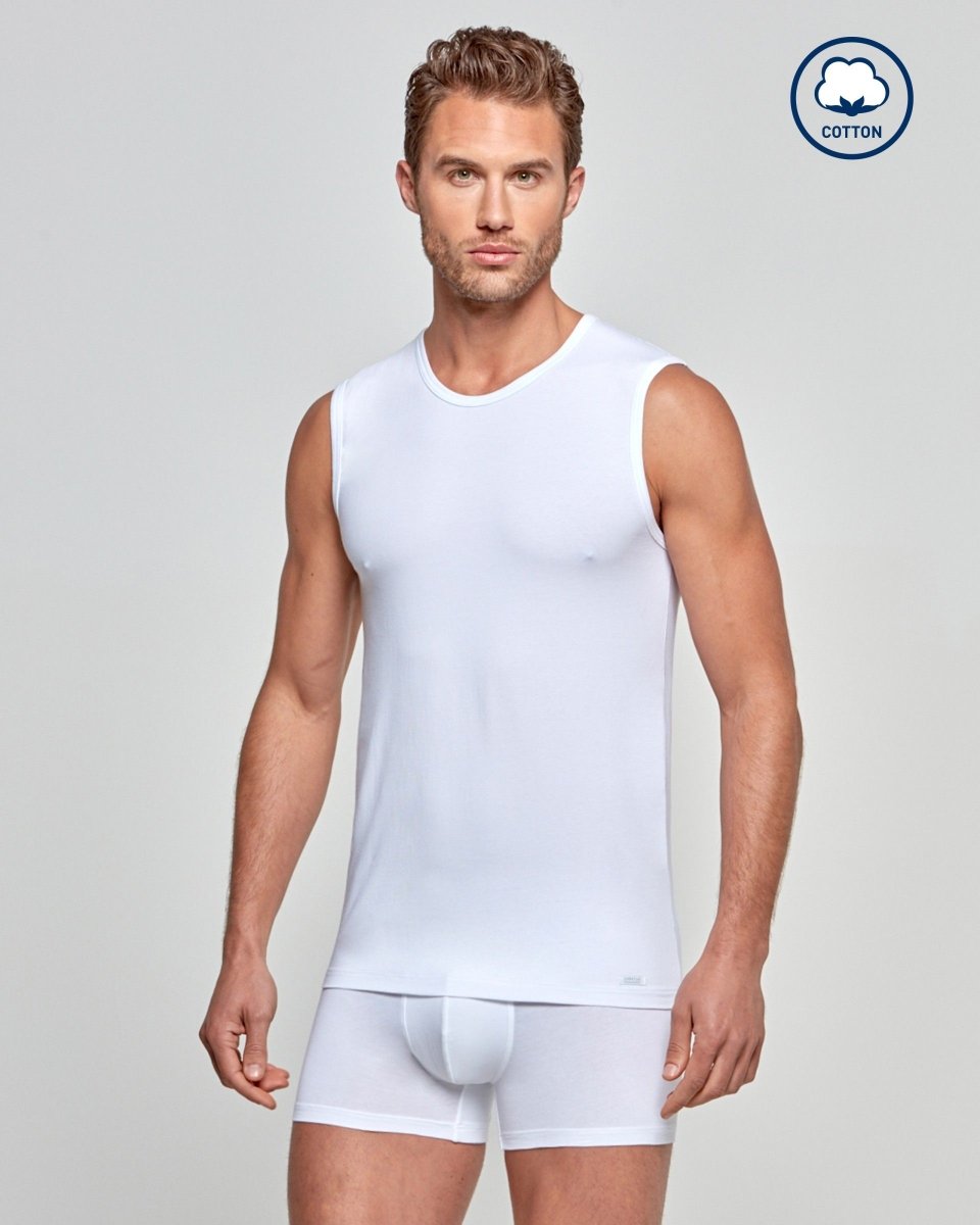 Cotton Stretch Singlet - RicahMen's undershirtIMPETUS